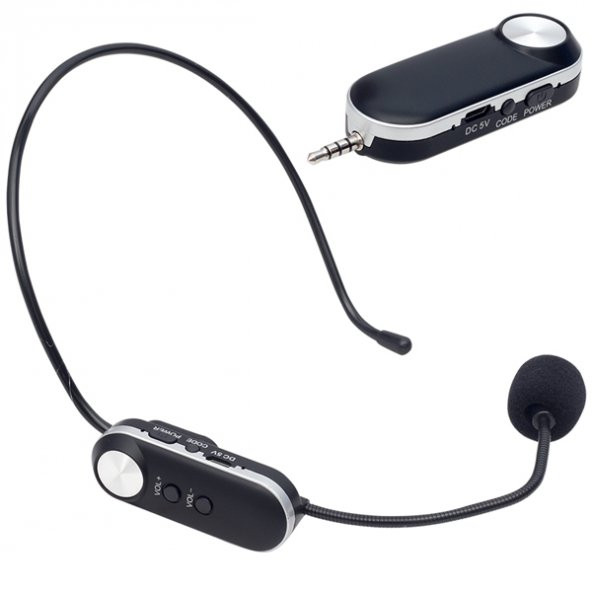 Ayt Magicvoice MV-1306H 1 Headset Şarjlı Kablosuz Uhf Telsiz Mikrofon