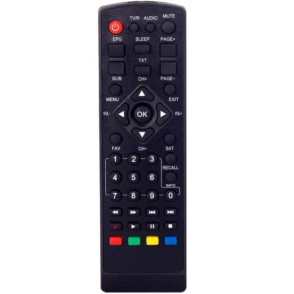 Ayt Weko Kr Moonstar Turkuaz Falcon Dsr-6500 Hd Wolf Uyumlu Uydu Kumandası Uzaktan Kumanda - 3