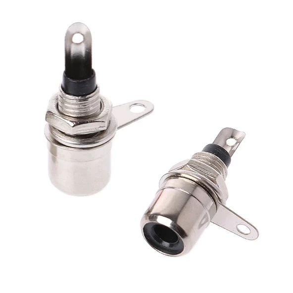 TOS FİŞ RCA ŞASE SOMUNLU SİYAH KONNEKTÖR - 2