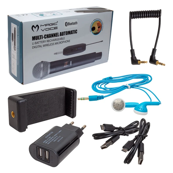 Magicvoice Mv-19602 Kablosuz Bluetooth Enstrüman Mikrofonu Amfi Mixer Cep Telefonu Uyumlu Yaka Mikrofonu - 6