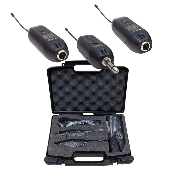 Magıcvoıce MV-19596 Uhf Enstrüman Tip Kablosuz Mikrofon Üçlü Set Kürsü Yaka Mikrofonu  Li Xrl Li Gitar İçin Uygun - 5