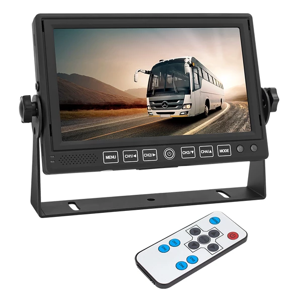 Powermaster Dokunmatik Tuş Takım Quad 4 Yollu 4 e Bölünebilen Ekran Araç Monitör Tır Servis Aracı Monitör Ekranı - 4