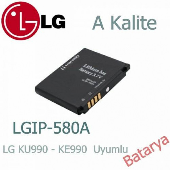 Lg Lgip-580A Batarya Ku990 Ke990 Uyumlu Yedek Batarya - 1