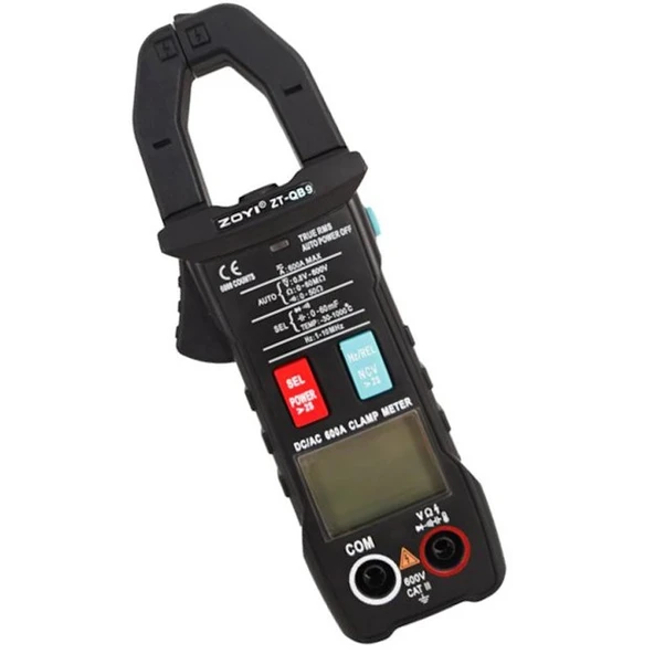 Zoyi ZT-QB9 Dijital Pensampermetre AC DC Akım Direnç Ölçümü Diyot Testi Ölçüm Cihazı Aleti - 4