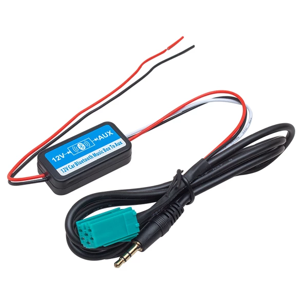 Powermaster Renault Marka Araç Uyumlu Aux Bluetooth Kablo Kiti Dönüştürücü Çevirici Oto Teyp İçin