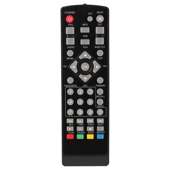 WEKO KR YUMATU MİNİ HD SLİM DİSPLAYLI UYDU KUMANDASI - Resim 2