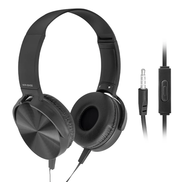 Magicvoice MDR-XB450AP 3.5Mm AUX Girişli Kulaküstü Kulaklık