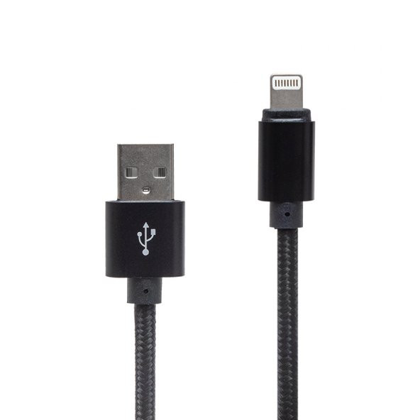Ayt Powermaster Metal Örgülü Lightning USB Data Şarj Kablosu