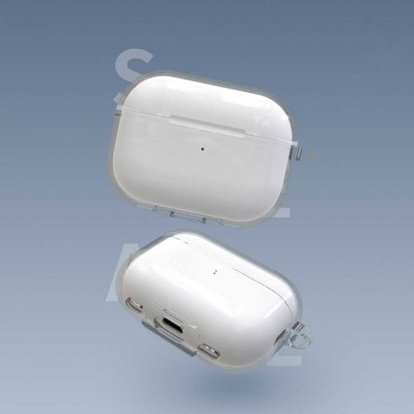 Apple Airpods Pro 2 Kılıf Şeffaf Kristal Silikon Zore Airbag 14 Kılıf - 4