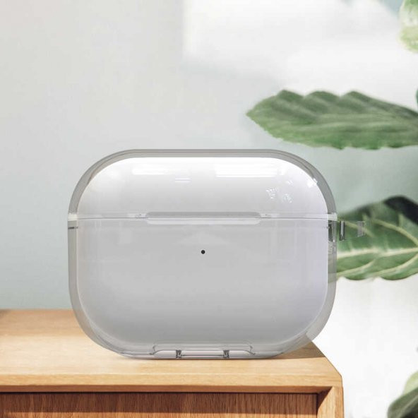 Apple Airpods Pro 2 Kılıf Şeffaf Kristal Silikon Zore Airbag 14 Kılıf - 5
