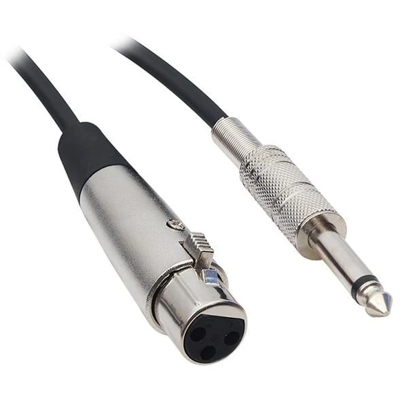 Powermaster Xlr Mikrofon Kablosu 5 Metre Tak Çalıştır Siyah 3 Pin Dişi 6.3 Jack Girişli - 3