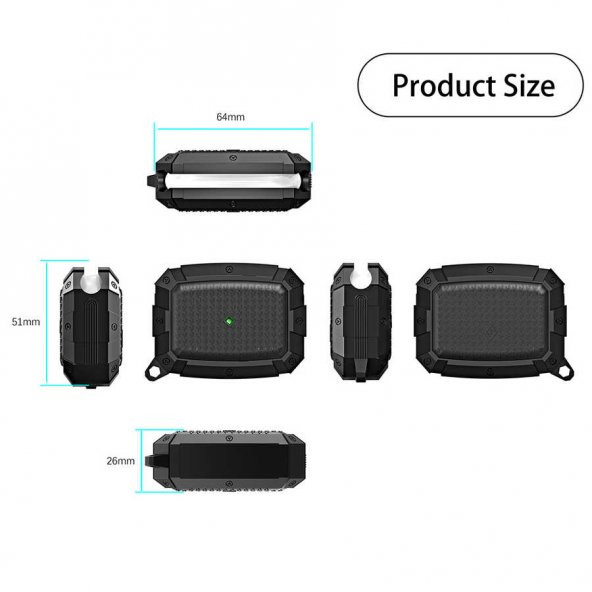Apple Airpods Pro Kılıf Zore Airbag 10 Silikon - 7