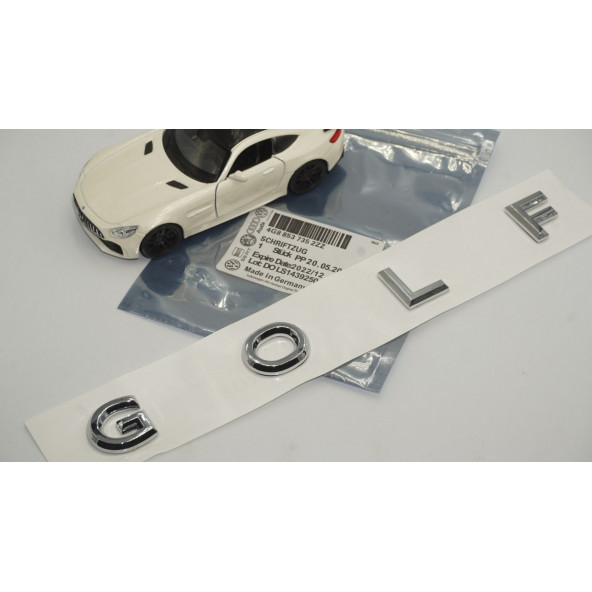 Volkswagen Golf Bagaj 3M 3D Yeni Nesil Krom ABS Yazı Logo Amblem - Resim 6