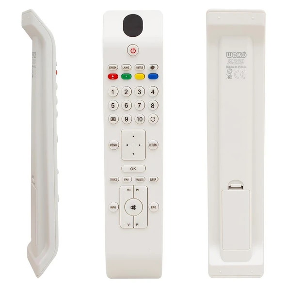 WEKO KL VESTEL-SEG-REGAL RC3902 RM-L220W YAZISIZ BEYAZ LCD LED TV KUMANDA (31269=31270) ürün görseli 1