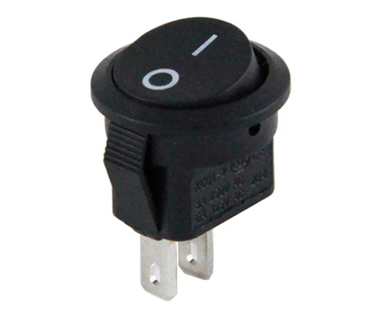 Ayt Mini Yuvarlak Işıksız ON OFF Anahtar Aç Kapa Anahtarı 2 Pin IC-134E - Resim 2
