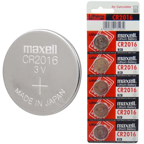 Maxell CR 2016 Lityum Pil 5'li Paket