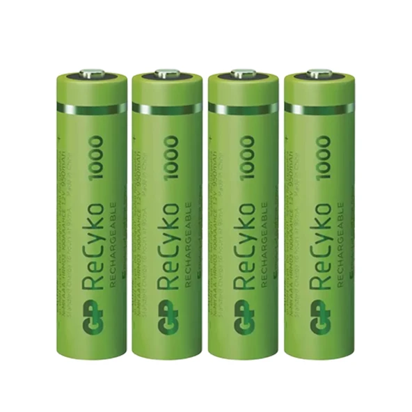 Gp Recyko 950 mAh AAA 4'lü Şarjlı İnce Kalem Pil GP100AAAHCE-2EB4 GPRHC103E001 - 5