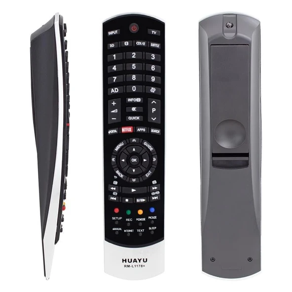 HUAYU KL RM-L1178+ TOSHIBA NETFLIX TUŞLU BLİSTERLİ LCD LED TV KUMANDA - 3
