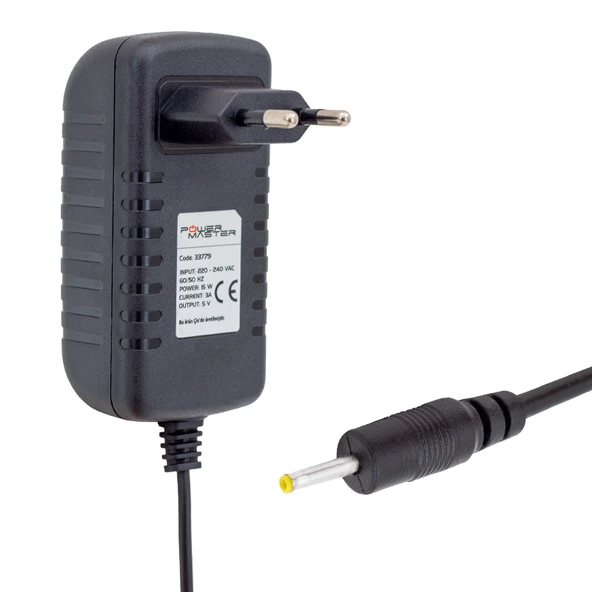 Powermaster Pm-33779 5 Volt 3 Amper 2.5 0.7 Uçlu Plastik Kasa Priz Tipi Adaptör - 3