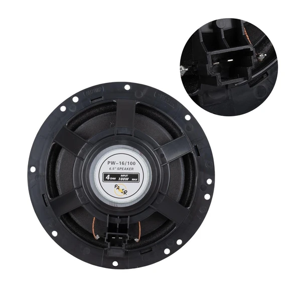 Powermaster 4 Ohm 100 Watt 16 Cm Tekli Oto Hoparlör Soketli Araç Hoparlörü - 6