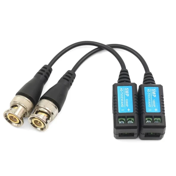 Ayt Powermaster PM-3895 MAX 600 Metre 5 MP HD-TVI CVI AHD CVBS Video Balun - 2