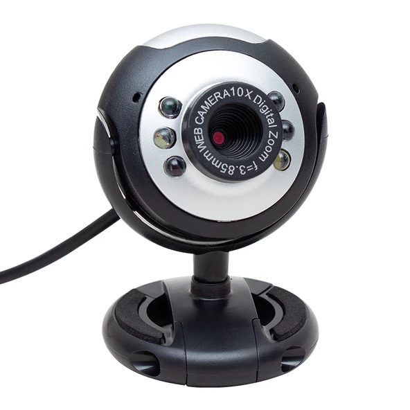 Powermaster 1.3 Mp 10x Zoom Ledli Mikrofonlu Pc Webcam Kamera Usb Bilgisayar İçin Canlı Ders Konferasn Toplantı