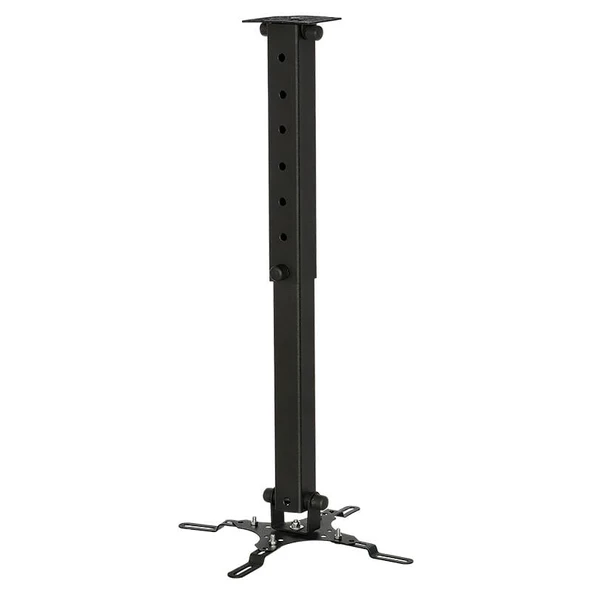 Vontech Pr-03 35-55 Cm 360 Derece Dönebilen Teleskopik Tavan Projeksiyon Askı Aparatı 13 Kg Taşıma Kapasiteli - 3