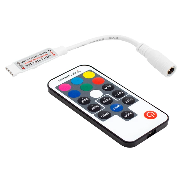 Powermaster 12 Volt RF Küçük Modüllü Uzak Mesafe Algılamalı Led Kontrol Cihazı Led Kontrol Modülü Devresi - 4
