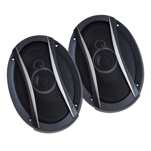 Leone HR-6935TW 1250 Watt 6 X 9 Kapaklı Çiftli Takım Oval Hoparlör 85 Lik Hoparlör