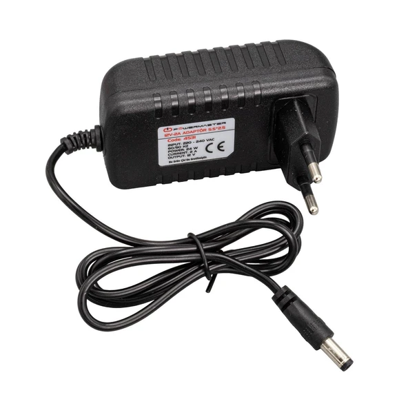 Powermaster 12 Volt 2 Amper Plastik Kasa Priz Tip Adaptör 5.5 2.5 Uç Modem Router Küçük Ev Aletleri Adaptörü Dvr Adaptör - 9