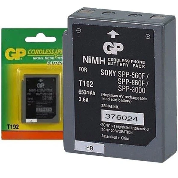 GP T192 3.6 Volt 600mAh LG-Sony BPT40 Telsiz Telefon Pili - 6