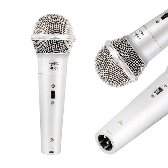 Magicvoice Dinamik Kablolu El Mikrofonu 6.3mm Jack Girişli Mikrofon - 5