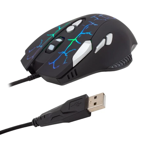 Ayt Hello HL-4719 Kablolu Oyuncu Gaming Mouse 8 Tuşlu 3600 DPI Rgb Led Işıklı Scroll Tuşlu - 7