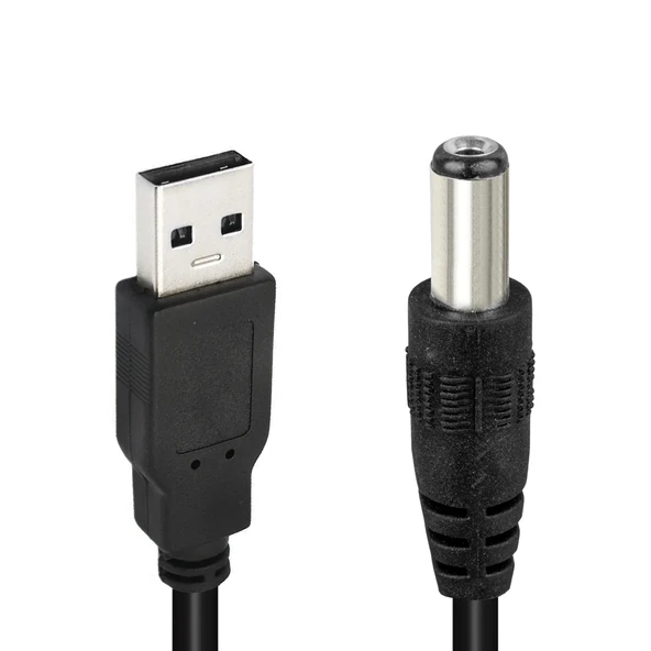 Powermaster Usb Erkek to 3.0x1.5 mm Uç DC 80 Cm Çevirici Kablo Usbli Adaptör Ucu - Resim 2