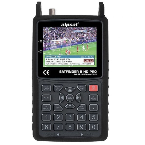Ayt Alpsat 5 HD Pro Görüntülü Uydu Yön Bulucu Satfinder 5 Ahd Tvı Cvı Test Cihazı - 2