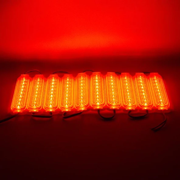 POWERMASTER MODÜL LED 24V 2.4W TEK RENK KIRMIZI 14X32.5 MM 2835 - 6