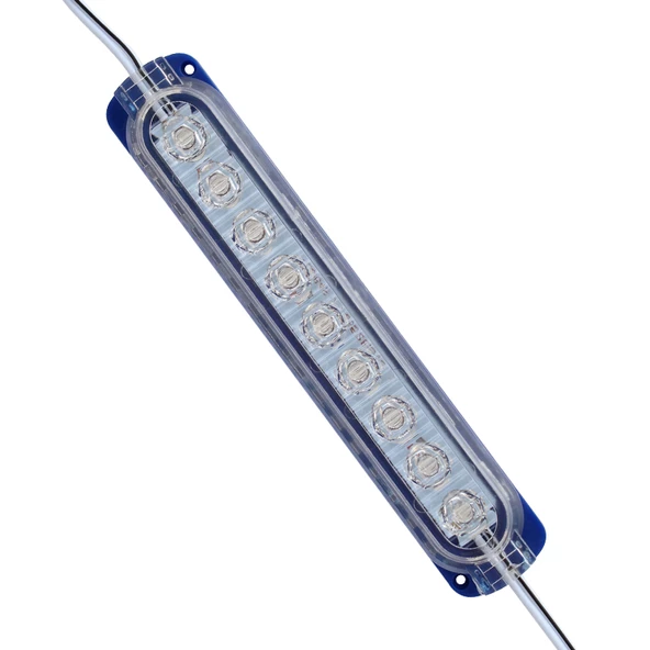POWERMASTER MODÜL LED 24V 2.4W TEK RENK MAVİ 14X32.5 MM 2835 - Resim 3