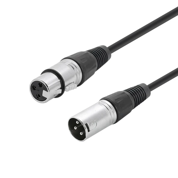 Ayt Fully G-526H Canon Dişi Canon Erkek Hazır 3 Metre Mikrofon Uzatma Kablosu Amfi Mixer Stüdyo Tipi Ses Kablosu - Resim 3