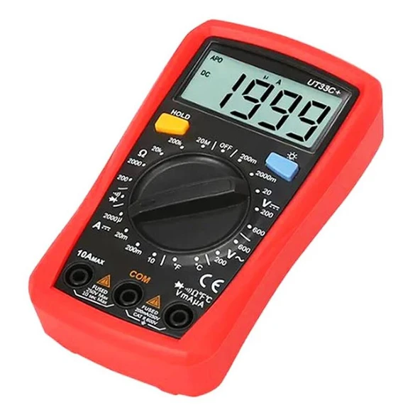 Powermaster UT-33C+ Dijital Multimetre Ölçü AletiCihazı Dc Ac Direnç Ölçüm Aleti - 8