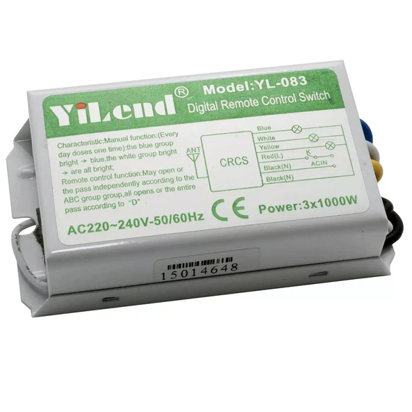 Powermaster Avize Kontrol Kumandası PM-5847 4 Tuşlu 4 Kanal - Resim 3