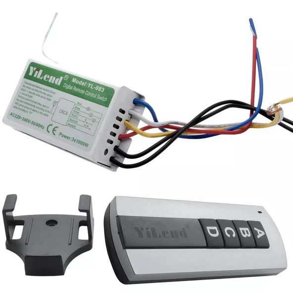 Powermaster Avize Kontrol Kumandası PM-5847 4 Tuşlu 4 Kanal ürün görseli 1