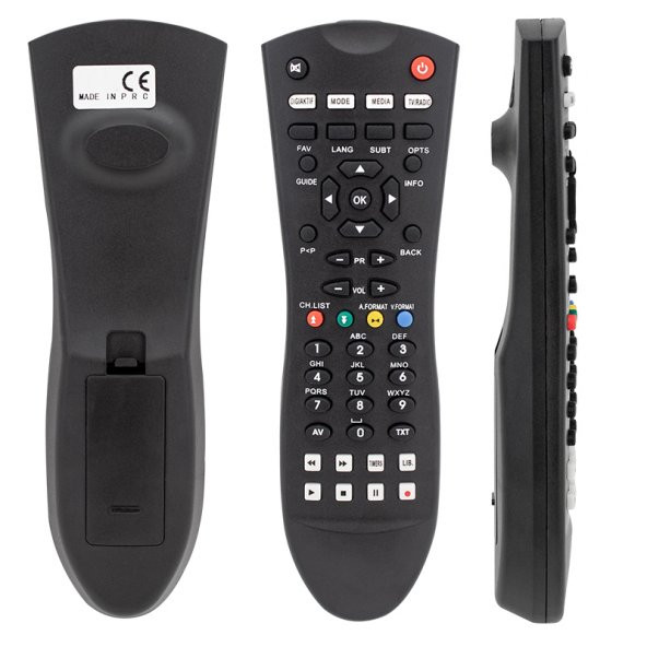 HERZ DIGITURK PLUS 8002 SİYAH OVAL UYDU KUMANDASI - Resim 2