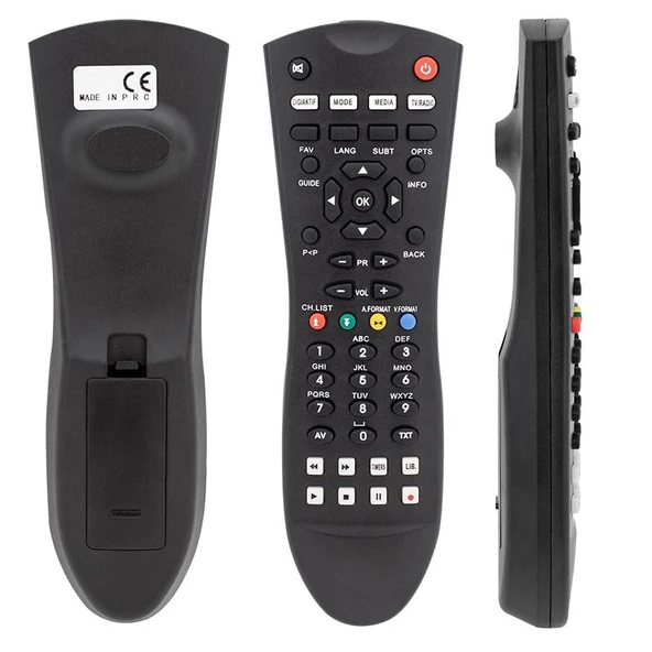 HERZ DIGITURK PLUS 8002 SİYAH OVAL UYDU KUMANDASI - Resim 3