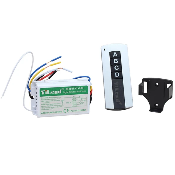 Powermaster Avize Kontrol Kumandası PM-5847 4 Tuşlu 4 Kanal - Resim 4