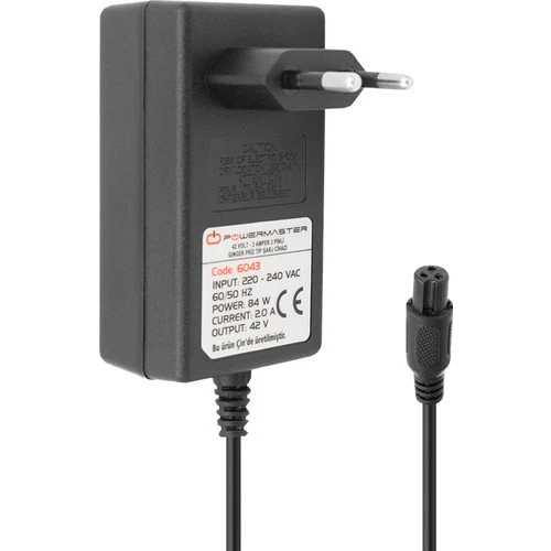 Powermaster Pm-6043 42 Volt 2 Amper 84 Watt 3 Pinli Priz Tipi Ginger Şarj Cihazı Adaptör