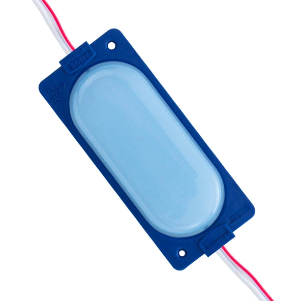 Powermaster 12 Volt 3 Watt Mavi 85 X 35 Mm Lümen 140 Derece Cob Mercekli Modül Led - 3