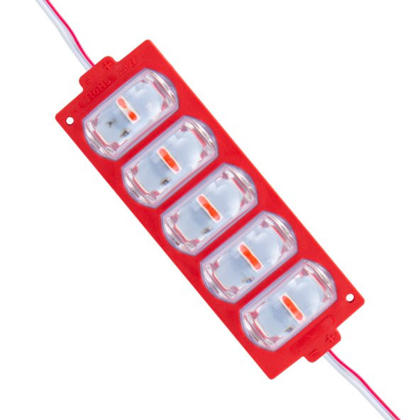 Powermaster 12 Volt 4 Watt Kırmızı 3030 10 X 53.8 Mm Lümen 180 Derece Mercekli Modül Led