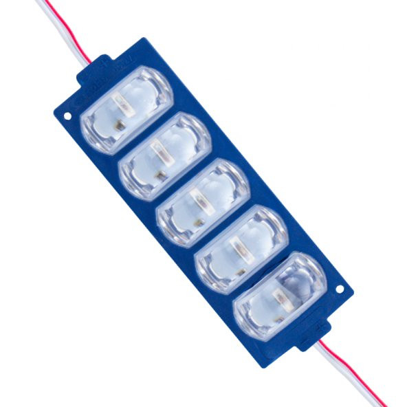 Powermaster 12 Volt 4 Watt Mavi 3030 10 X 53.8 Mm Lümen 180 Derece Mercekli Modül Led - 3