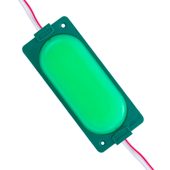 Powermaster 12 Volt 3 Watt Yeşil 85 X 35 Mm IP65 220 240 Lümen 140 Derece Cob Mercekli Modül Led - 3