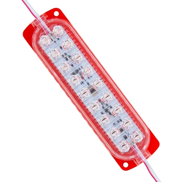 Powermaster 12 Volt 3.6 Watt Kırmızı Flaşlı Yanıp Sönen 2835 Mercekli Modül Led 12V - 5